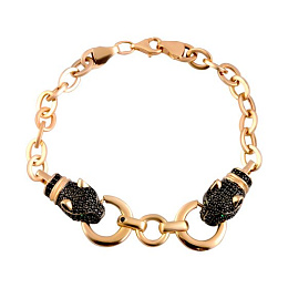 Gold bracelet with phianites 1.4ct