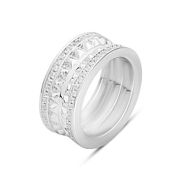 Silver Ring with Fianites