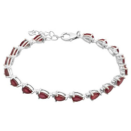 Срібний браслет з рубіном 10.543ct