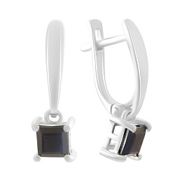 Срібні сережки з сапфіром 1.528ct