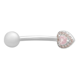 Silver piercing with phianites