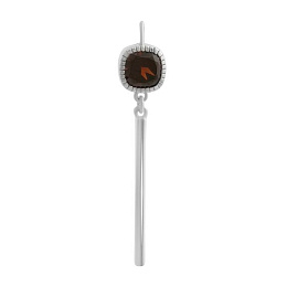 Sterling silver pendant with garnet 1.242ct
