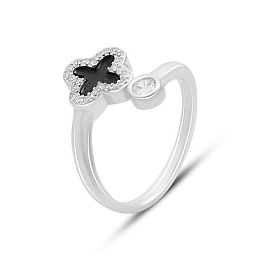 Silver ring with semalloy