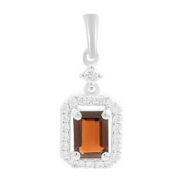 Срібна підвіска з гранатом 1.631ct