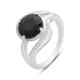 Срібна каблучка із сапфіром 5.057ct