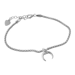 Silver bracelet without stones