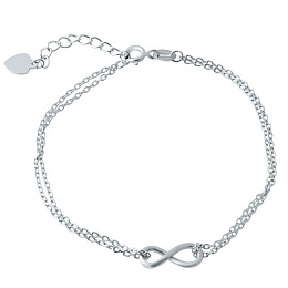 Silver bracelet without stones