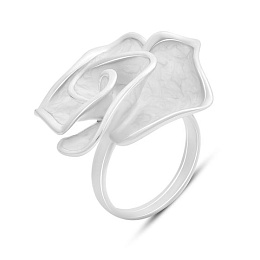 Silver ring with mother-of-pearl