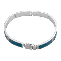 Silver bracelet with turquoise