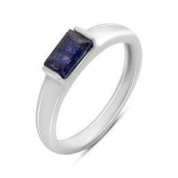 Серебряное кольцо с сапфиром 0.779ct