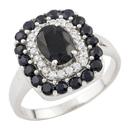 Серебряное кольцо с сапфиром 2.395ct