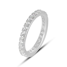 Silver Ring with Fianites