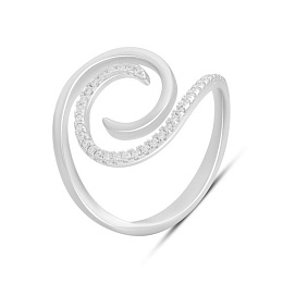 Silver Ring with Fianites