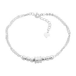 Silver bracelet without stones