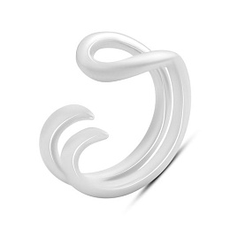 Silver ring without stones