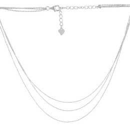 Silver necklace without stones
