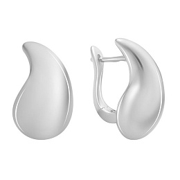 Серебряные серьги без камней