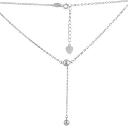 Silver necklace without stones