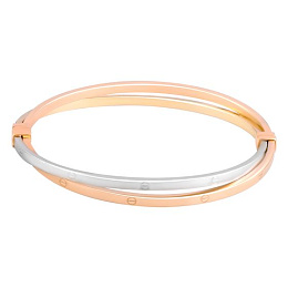 Gold bracelet without stones