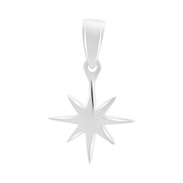 Silver pendant without stones