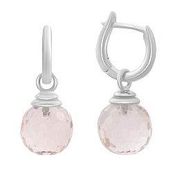 Срібні сережки з фіанітами