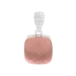 Серебряная подвеска с фианитами