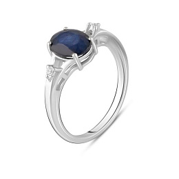 Серебряное кольцо с сапфиром 2.575ct