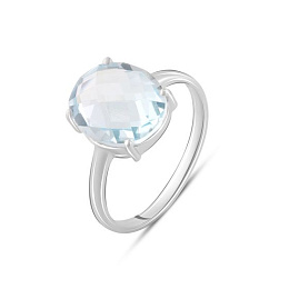 Серебряное кольцо с топазом 5.642ct