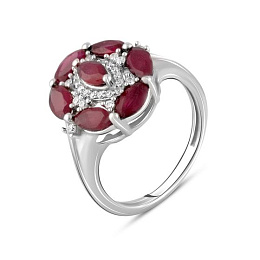 Серебряное кольцо с рубином 2.375ct