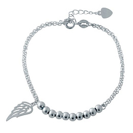 Silver bracelet without stones