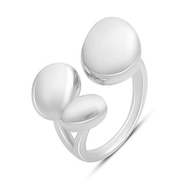 Silver ring without stones