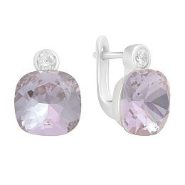 Silver Earrings with Fianites