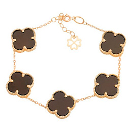 Золотой браслет с ониксом