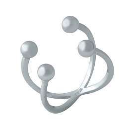 Silver ring without stones