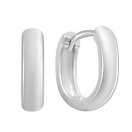 Срібні сережки без каменів