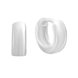Silver earrings without stones