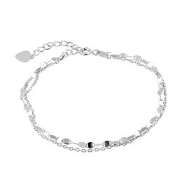 Silver bracelet without stones
