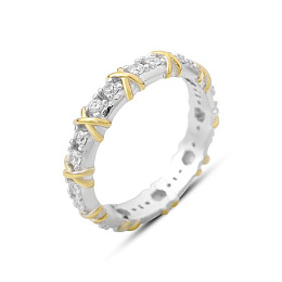 Silver Ring with Fianites