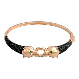 Золотий браслет з фіанітами 2.18ct