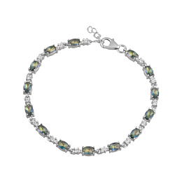 Срібний браслет з містичним топазом 4,838 карата