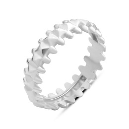 Silver ring without stones