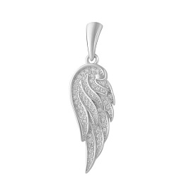 Silver pendant with phianites