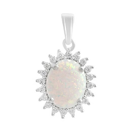 Silver pendant with opal 1.265ct