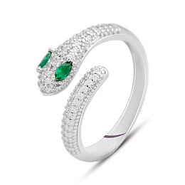 Silver Ring with Fianites