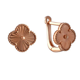 Gold earrings without stones