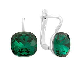 Silver Earrings with Fianites