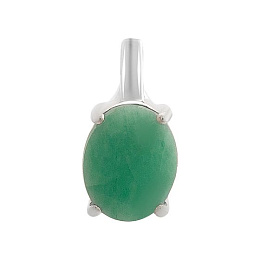 Серебряная подвеска с изумрудом 2.357ct
