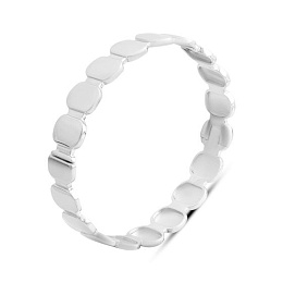 Silver bracelet without stones