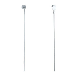 Silver earrings without stones