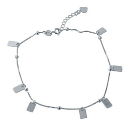 Silver bracelet without stones
